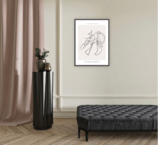 Les Amants Inquiets - Plastic Print