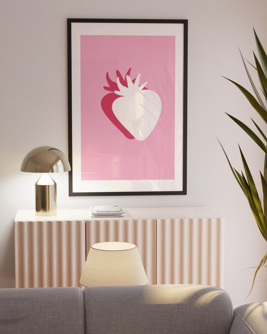 Fuzzy Strawberry - Digital Print